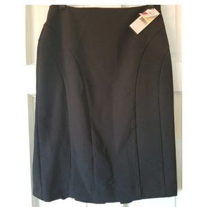 Black Stretch Crepe Skirt